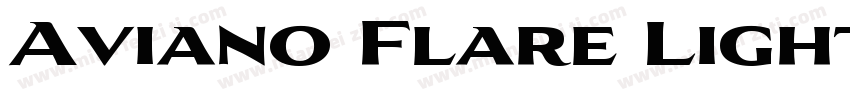 Aviano Flare Light字体转换